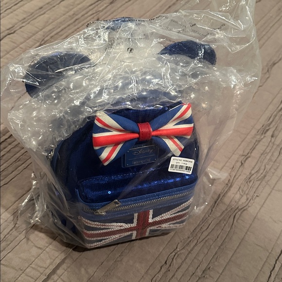 Loungefly Blue and Red Disney Union Jack Backpack - Picture 2 of 3